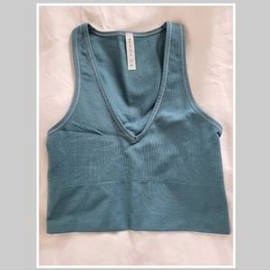 Athleta Aurora Crop Rib Tank